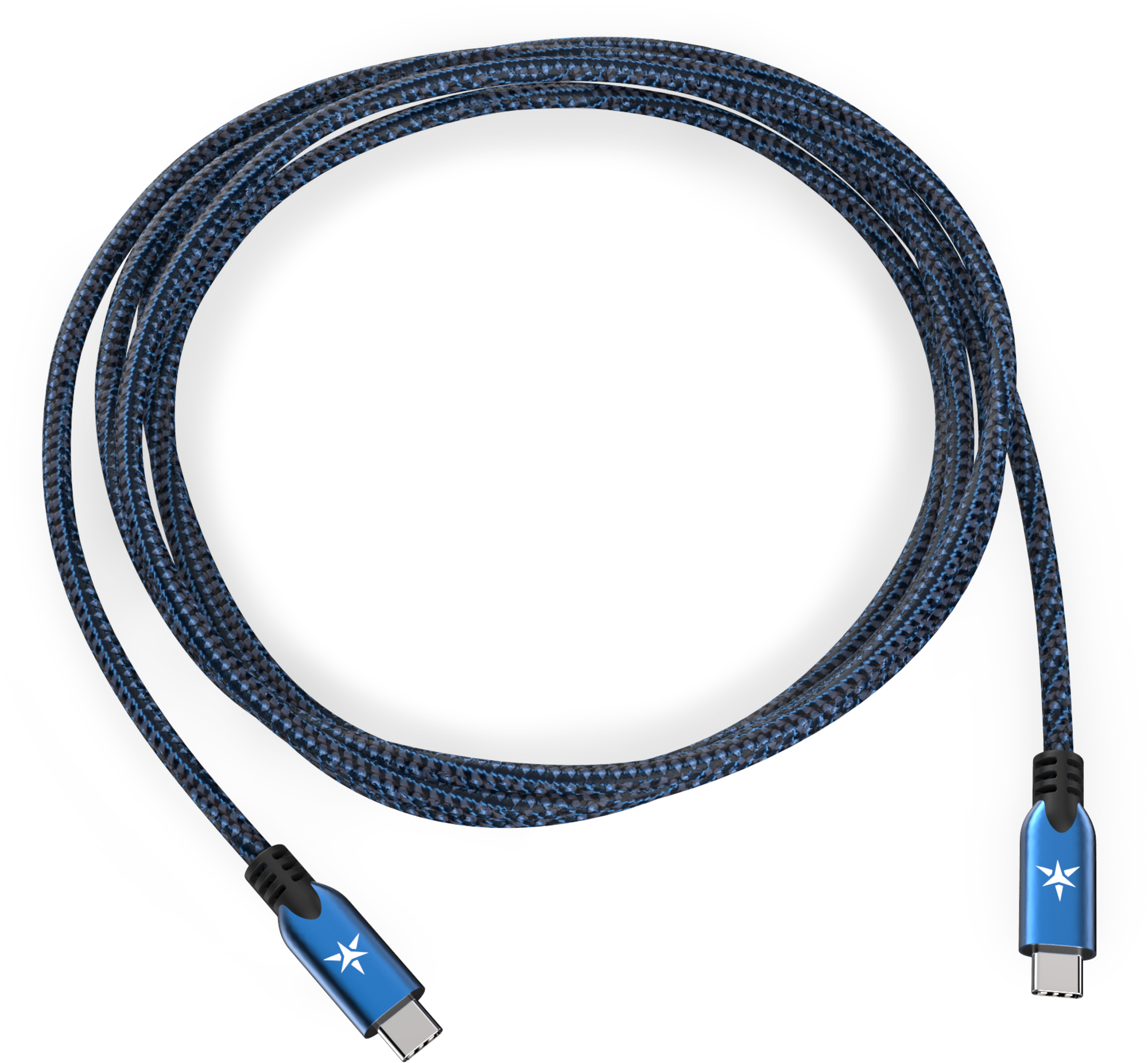 USB-C 3.1 Blue Braided Charge Cable (2m)